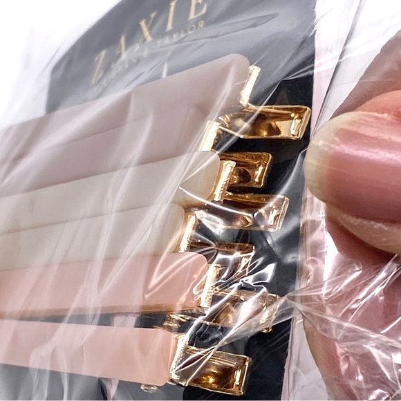 NWT Zaxie Mixed Lucite Bar Clips (6) - Picture 10 of 13
